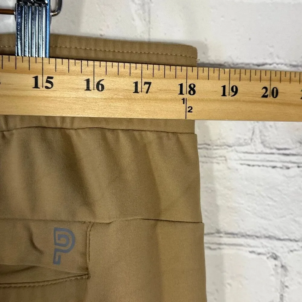 Public Rec Pants Mens 38x30 Gamechanger Brown Stretch‎ Athletic Drawstring